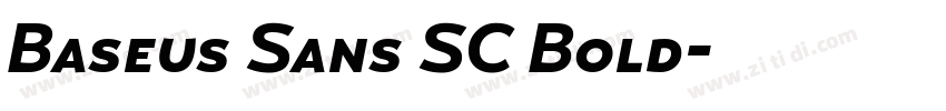 Baseus Sans SC Bold字体转换